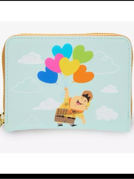 Loungefly Handbags - NWT Loungefly Disney Pixar Up Russell Heart Balloons Accordion Wallet